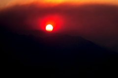 Fire & Sun Over Sierra